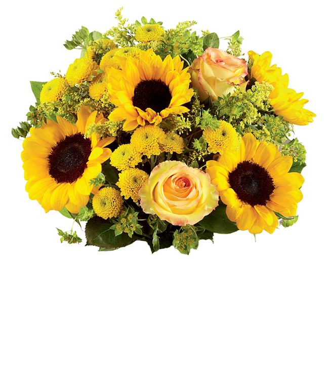 Brilliant Sunflower & Rose Bouquet